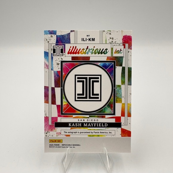 2025 Panini Impeccable Kash Mayfield Illustrious Ink Auto /35 San Diego ILI-KM - Picture 4 of 5